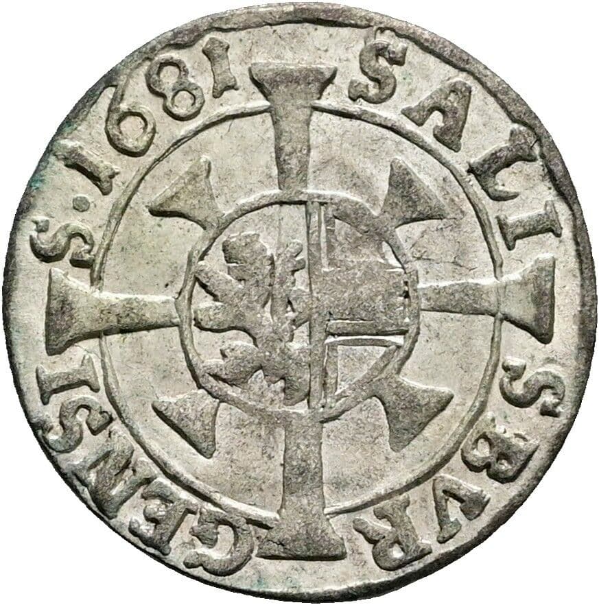 1 Kreuzer Max Gandolph 1668-1687 1681 – Vorderseite