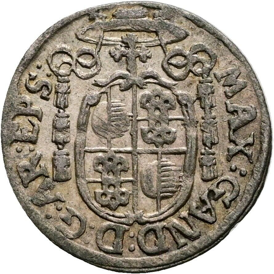 1 Kreuzer Max Gandolph 1668-1687 1679 Salzburg – Rückseite