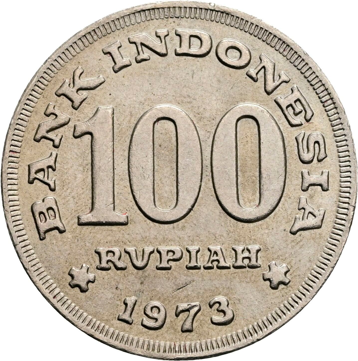 100 Rupiah 1973 – Vorderseite