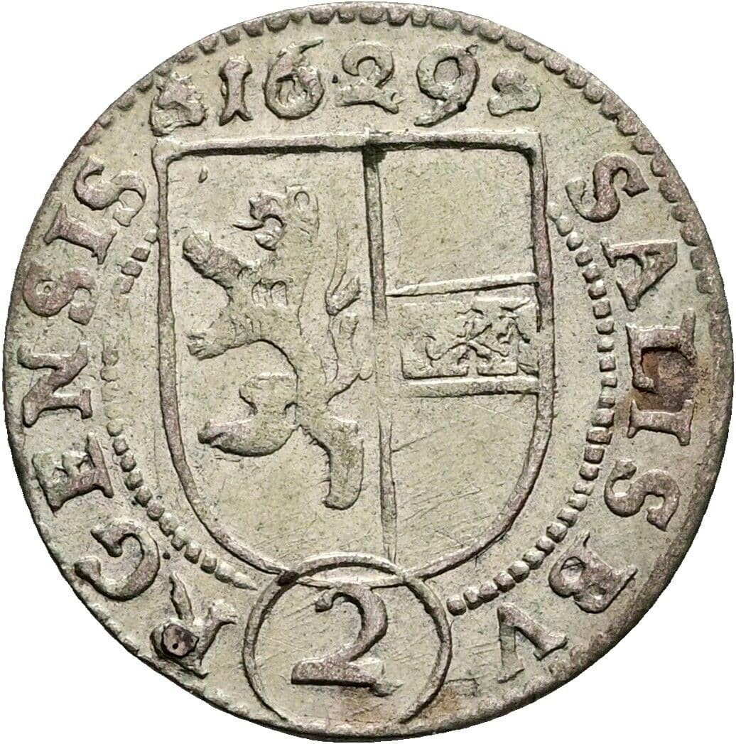2 Kreuzer Paris Graf Lodron 1619-1653 1629 – Vorderseite