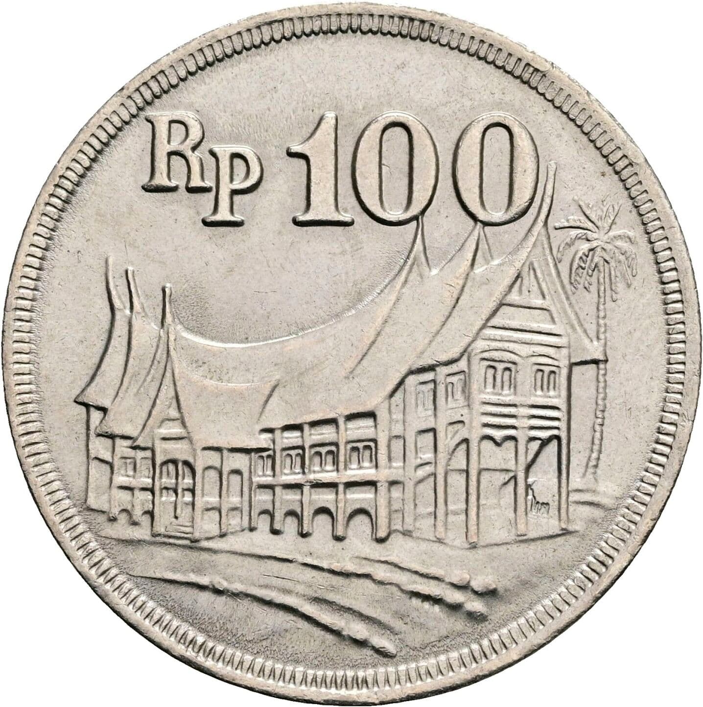 100 Rupiah 1973 – Rückseite