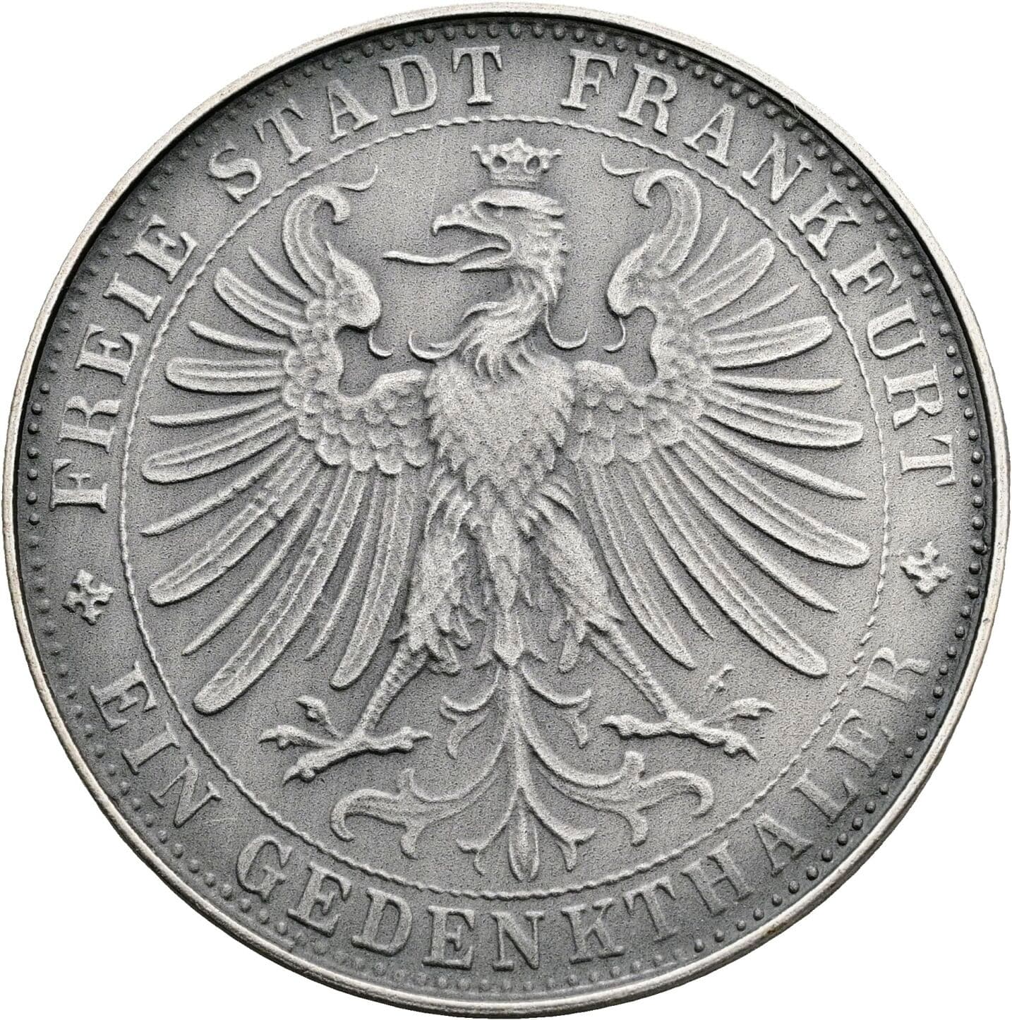 Gedenktaler 1863/1976 restrike – Rückseite