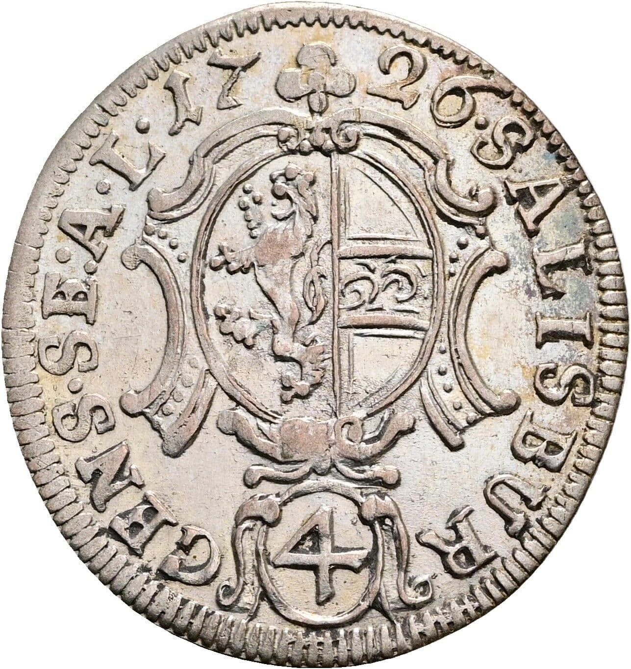 Batzen Franz Anton Fürst von Harrach 1726 – Vorderseite