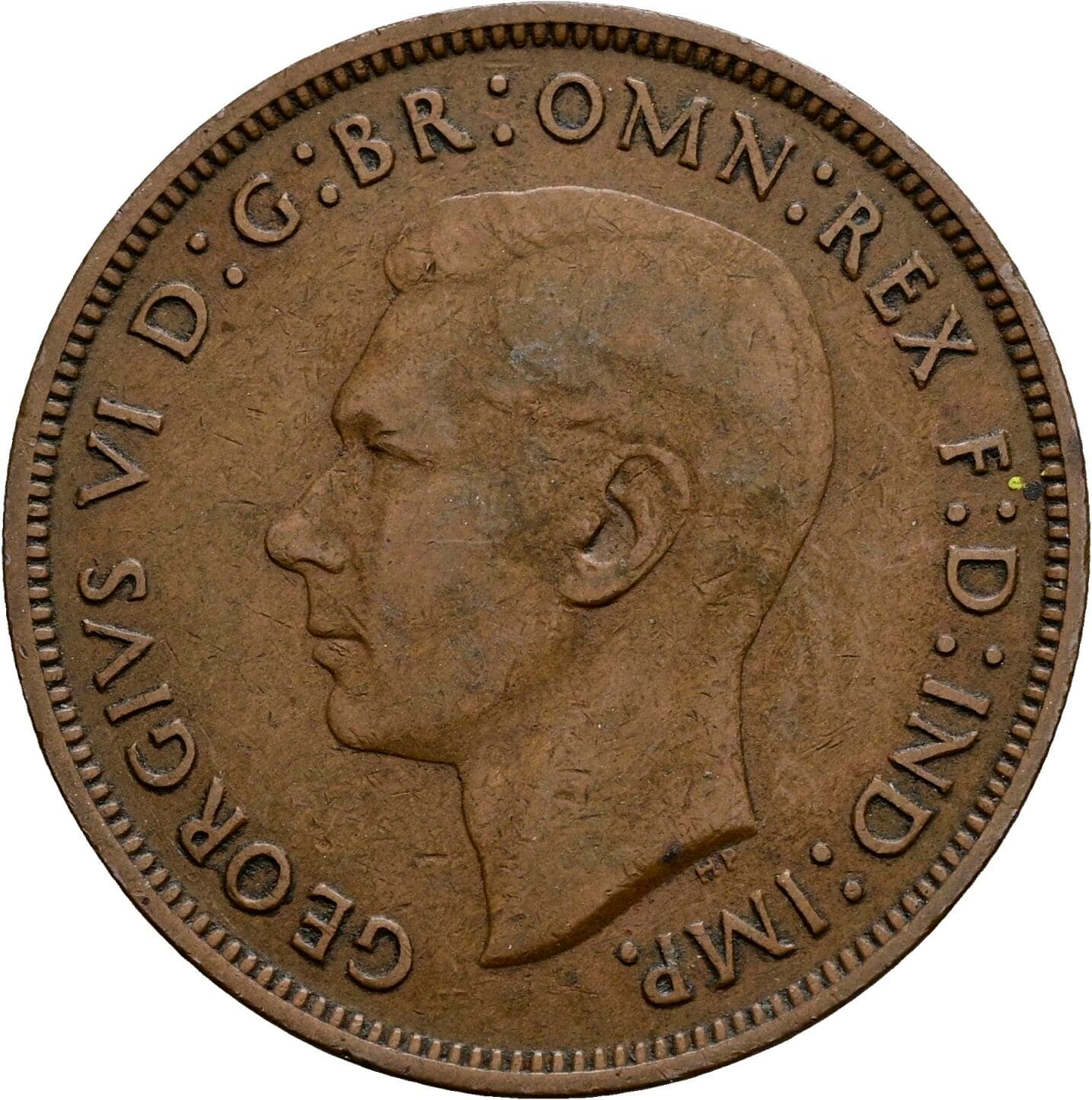1 Penny George VI. 1936-1952 1945 – Vorderseite