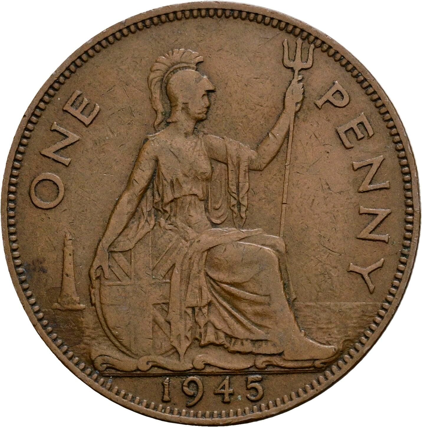 1 Penny George VI. 1936-1952 1945 – Rückseite
