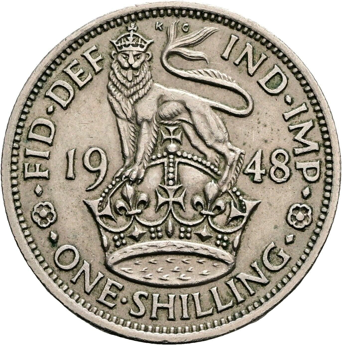1 Shilling George VI. 1936-1952 1948 – Rückseite