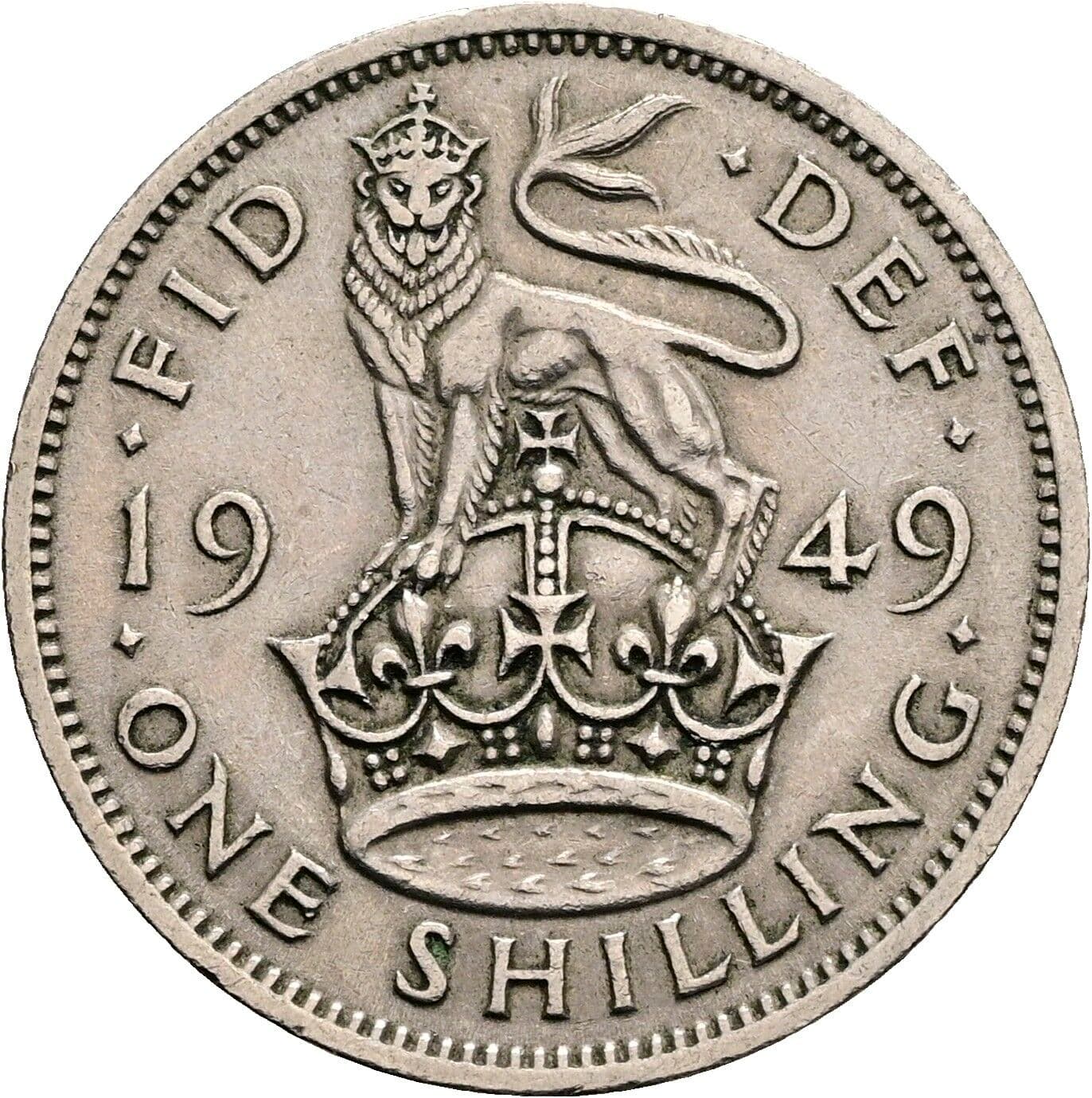 1 Shilling George VI. 1936-1952 1949 – Rückseite