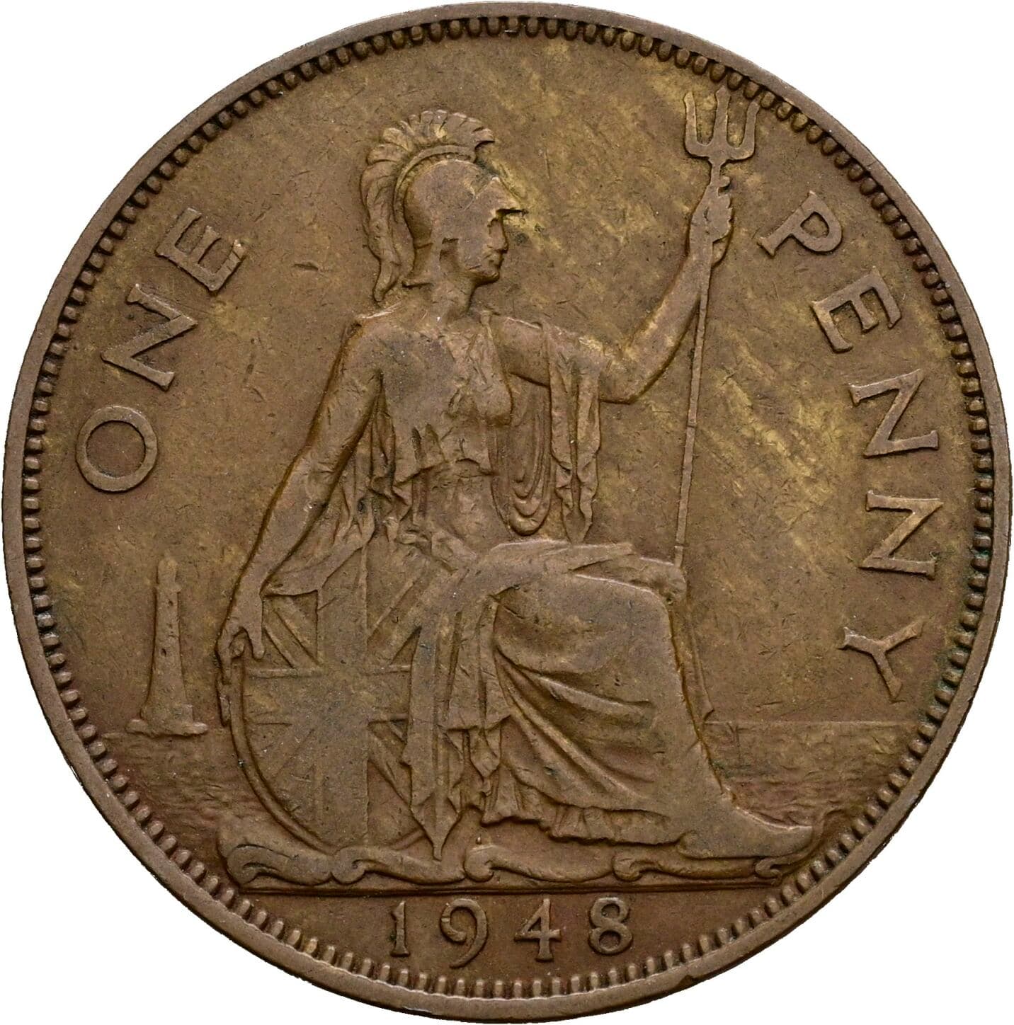 1 Penny George VI. 1936-1952 1948 – Rückseite