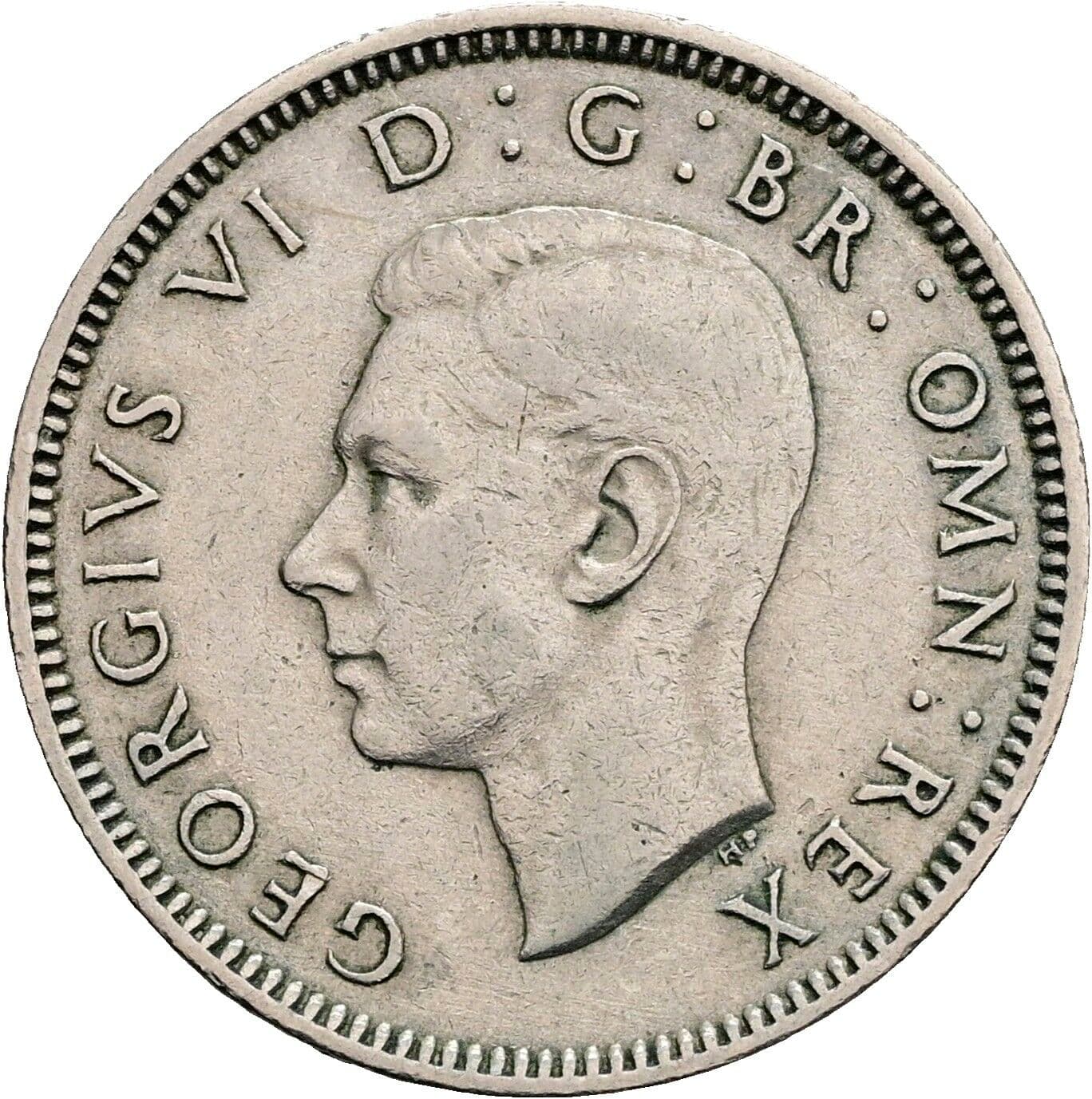 One Shilling Georg VI. (1936-1952) 1949 – Vorderseite