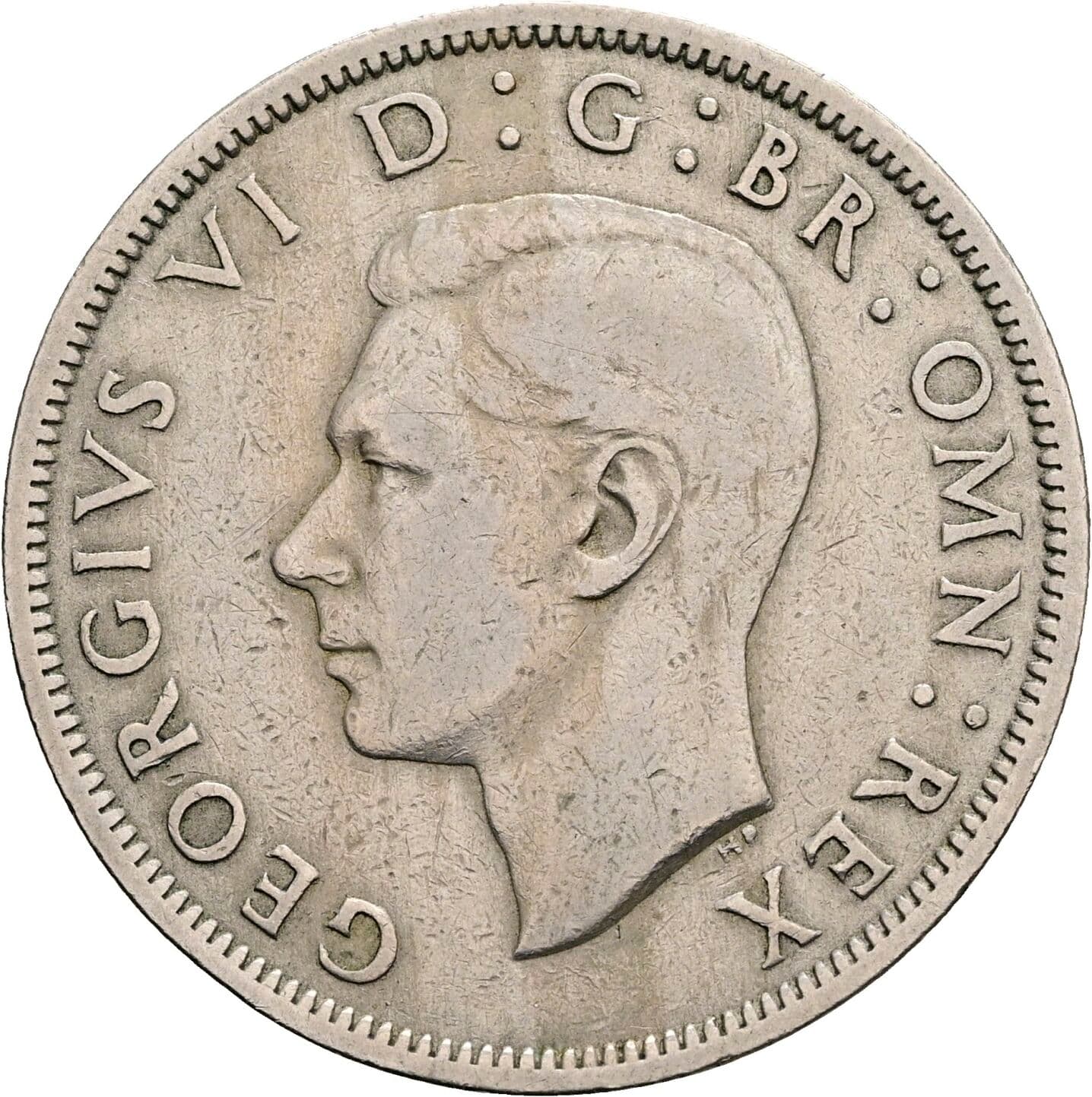 Half Crown George VI. 1936-1952 1949 – Vorderseite