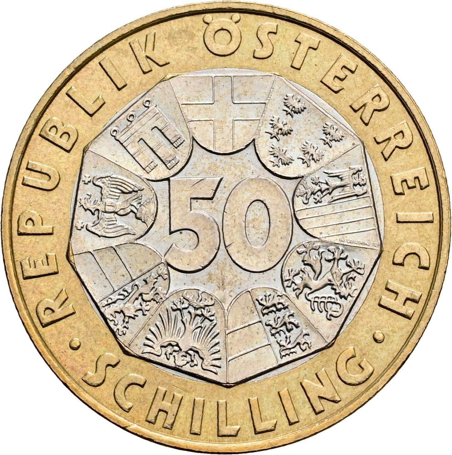 50 Schilling 1997 – Vorderseite