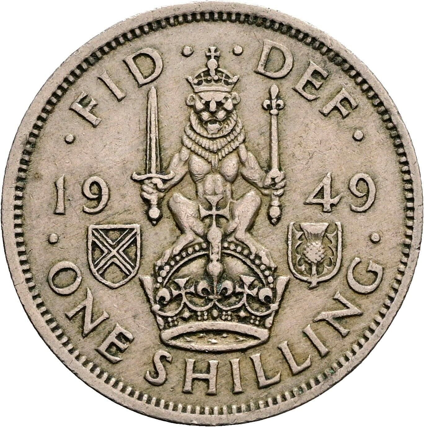 One Shilling Georg VI. (1936-1952) 1949 – Rückseite