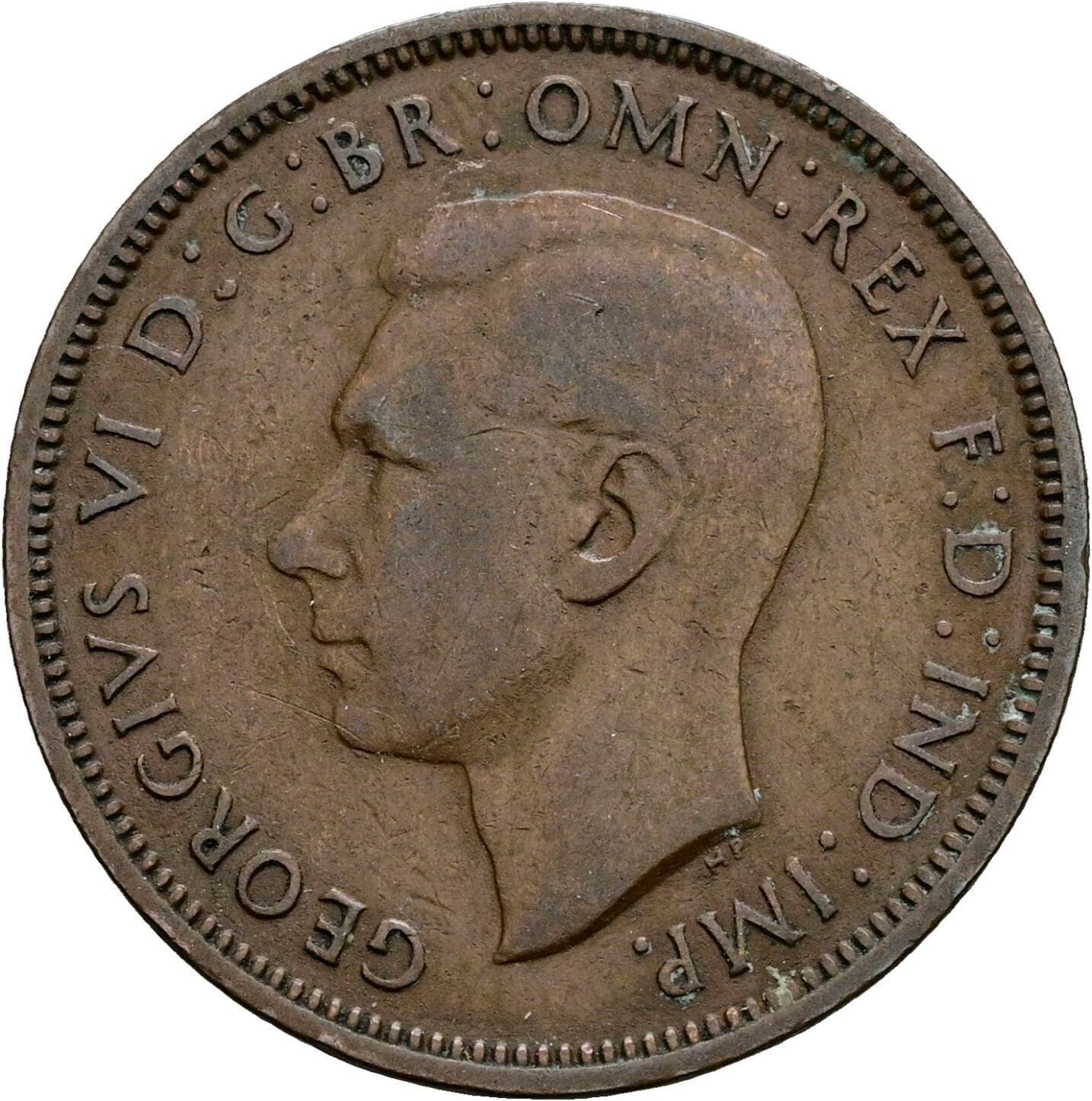 Half Penny Georg VI. (1936-1952) 1937 – Vorderseite