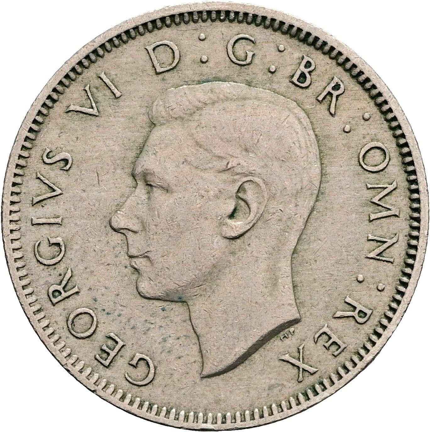 One Shilling Georg VI. (1936-1952) 1948 – Vorderseite