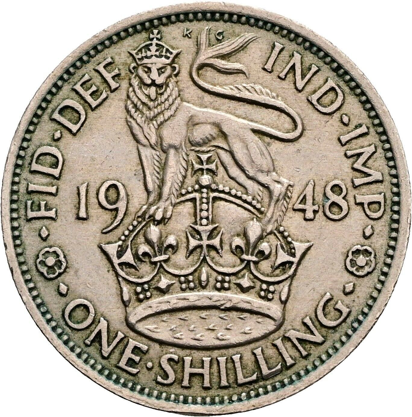 One Shilling Georg VI. (1936-1952) 1948 – Rückseite
