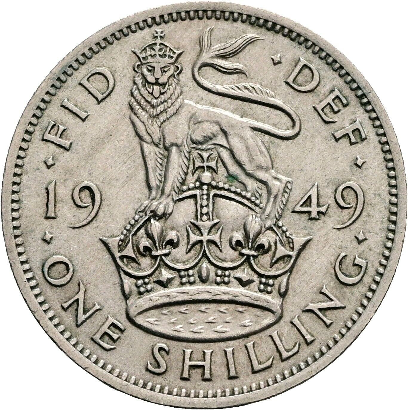 One Shilling Georg VI. (1936-1952) 1949 – Rückseite