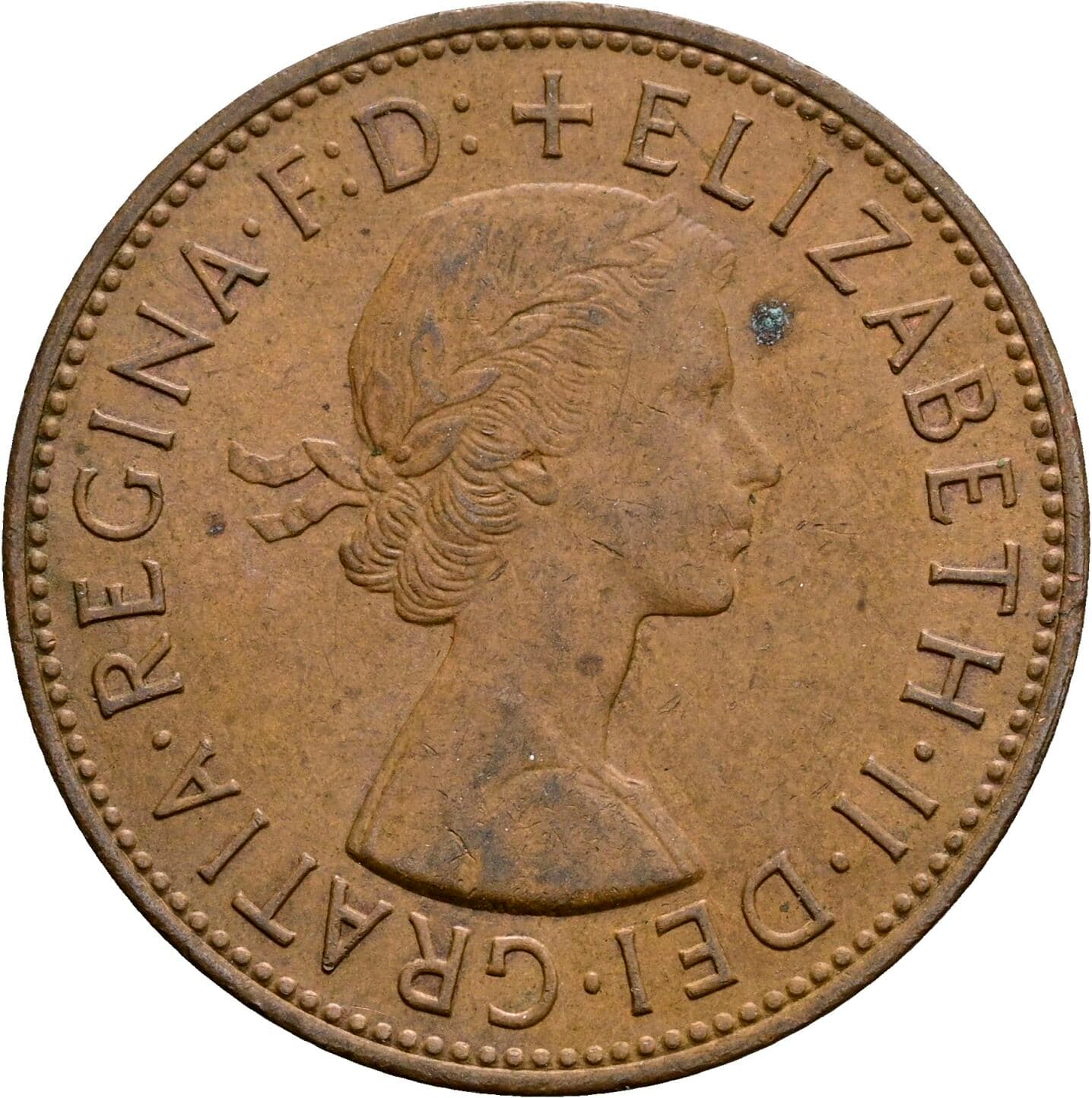 One Penny Elisabeth II. 1952-2022 1967 – Vorderseite