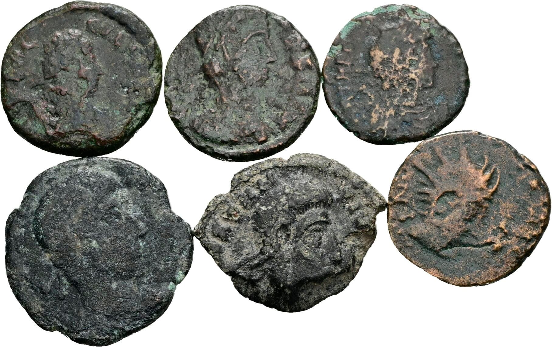 Lot 6 Stk. Bronzemünzen