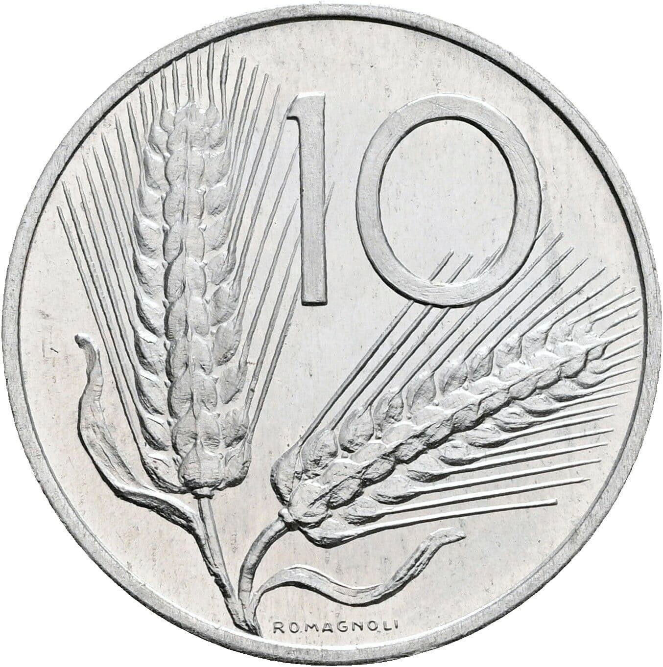 10 Lire 1970 – Vorderseite