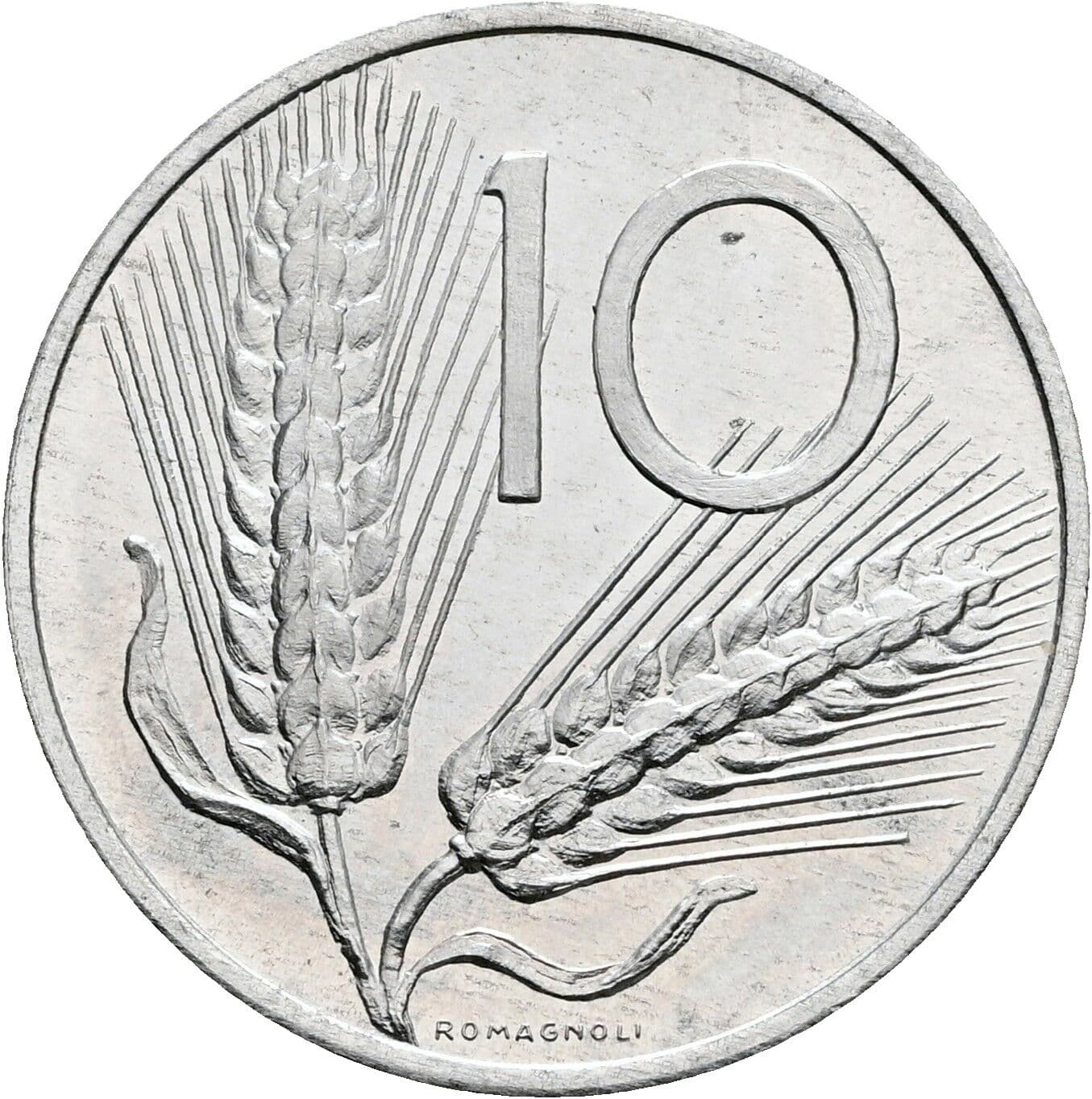 10 Lire 1970 – Vorderseite