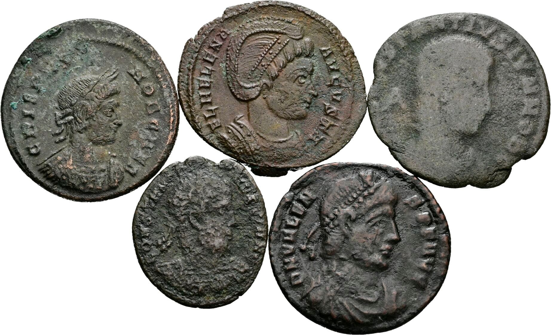 Lot 5 Stück Kleinmünzen – Vorderseite