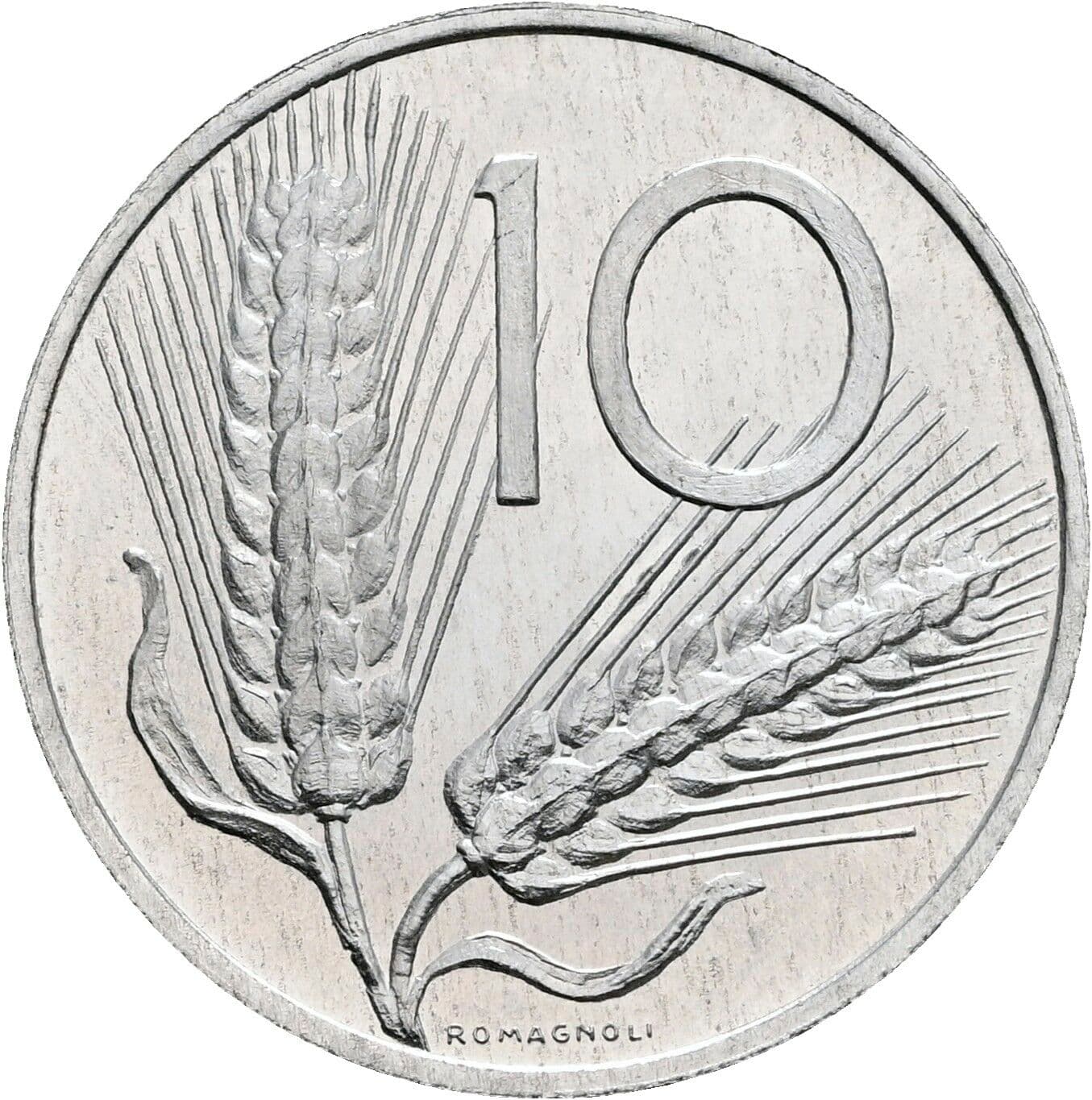 10 Lire 1970 – Vorderseite