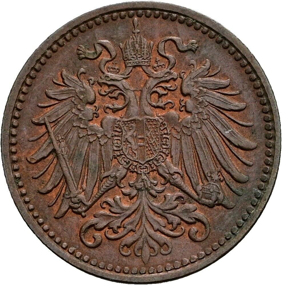 1 Heller Franz Joseph I. 1848-1916 1914 – Rückseite