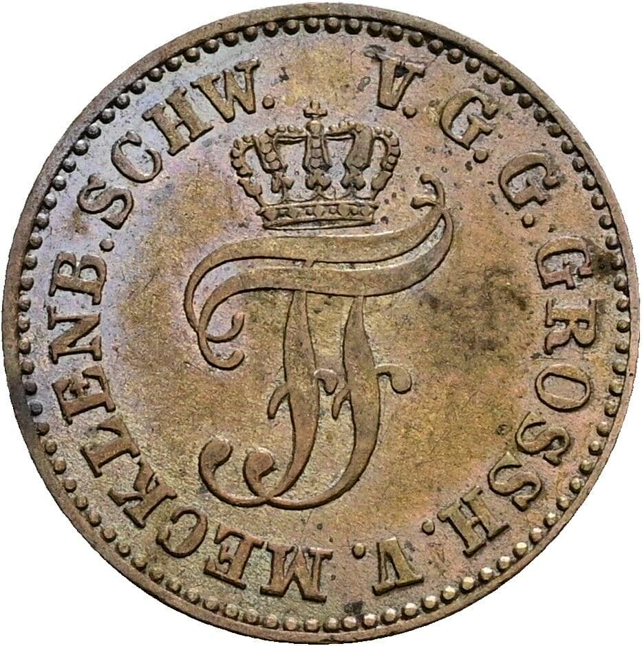 Schilling 1852 A – Rückseite