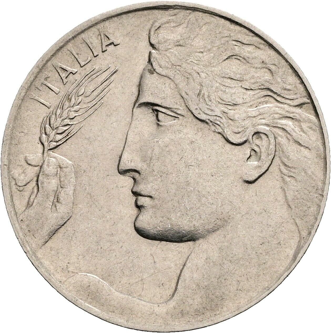 20 Centesimi Vittorio Emanuele III. 1900-1946 1922 – Vorderseite