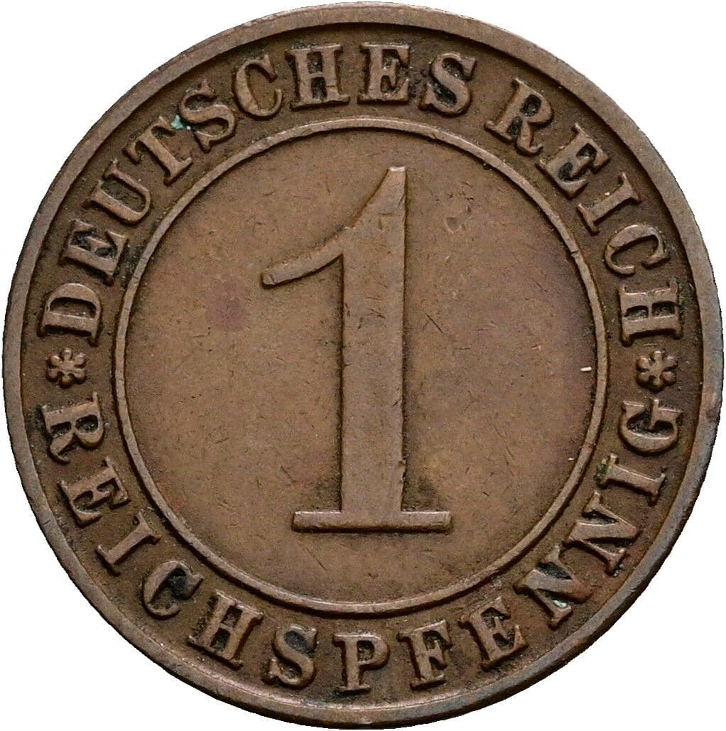 1 Reichspfennig 1931 D – Vorderseite
