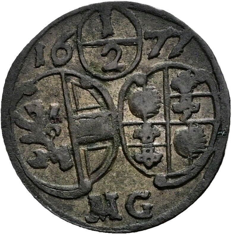 1/2 Kreuzer Max Gandolph 1668-1687 1677 Salzburg – Vorderseite
