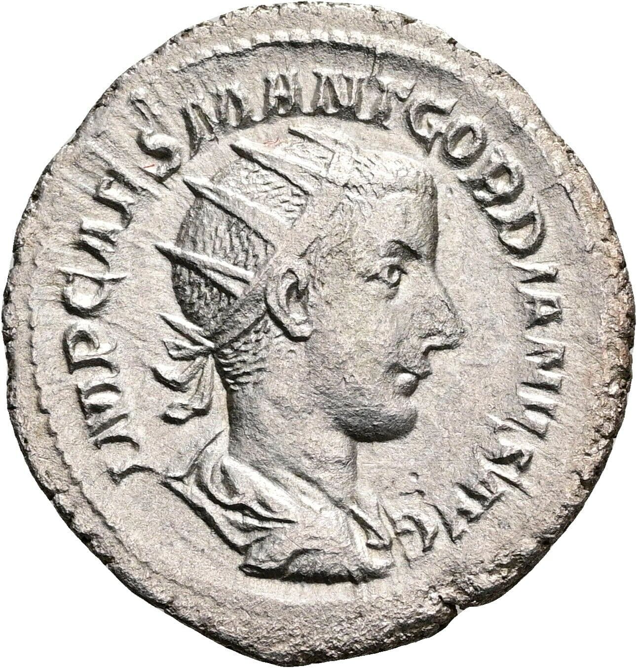 Antoninian Gordianus III. Pius 238-244 AC – Vorderseite
