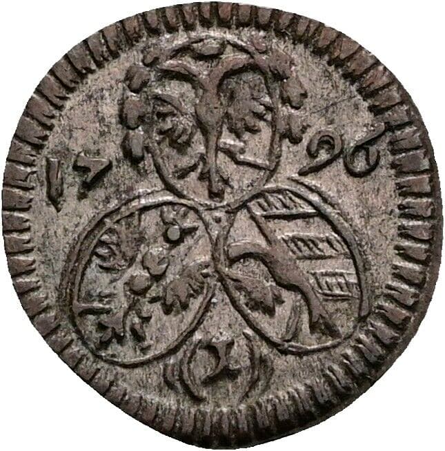 Pfennig 1796 – Vorderseite
