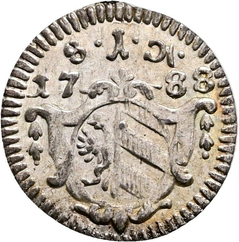Pfennig 1788 – Vorderseite