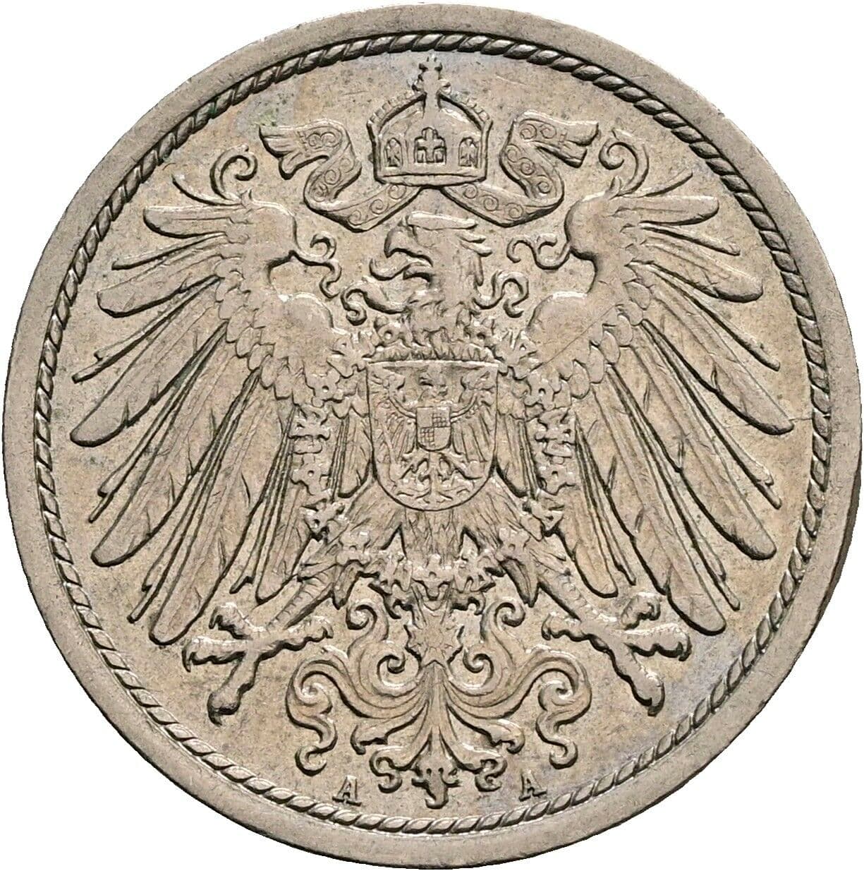 10 Pfennig 1915 A – Rückseite