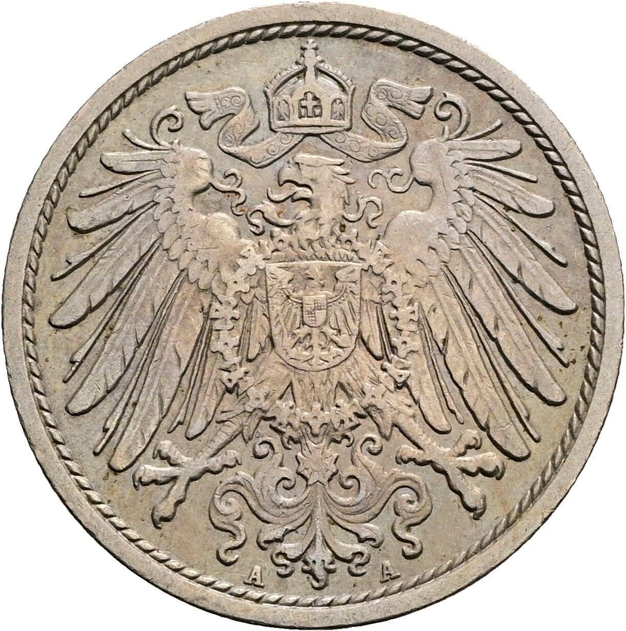 10 Pfennig 1913 A – Rückseite