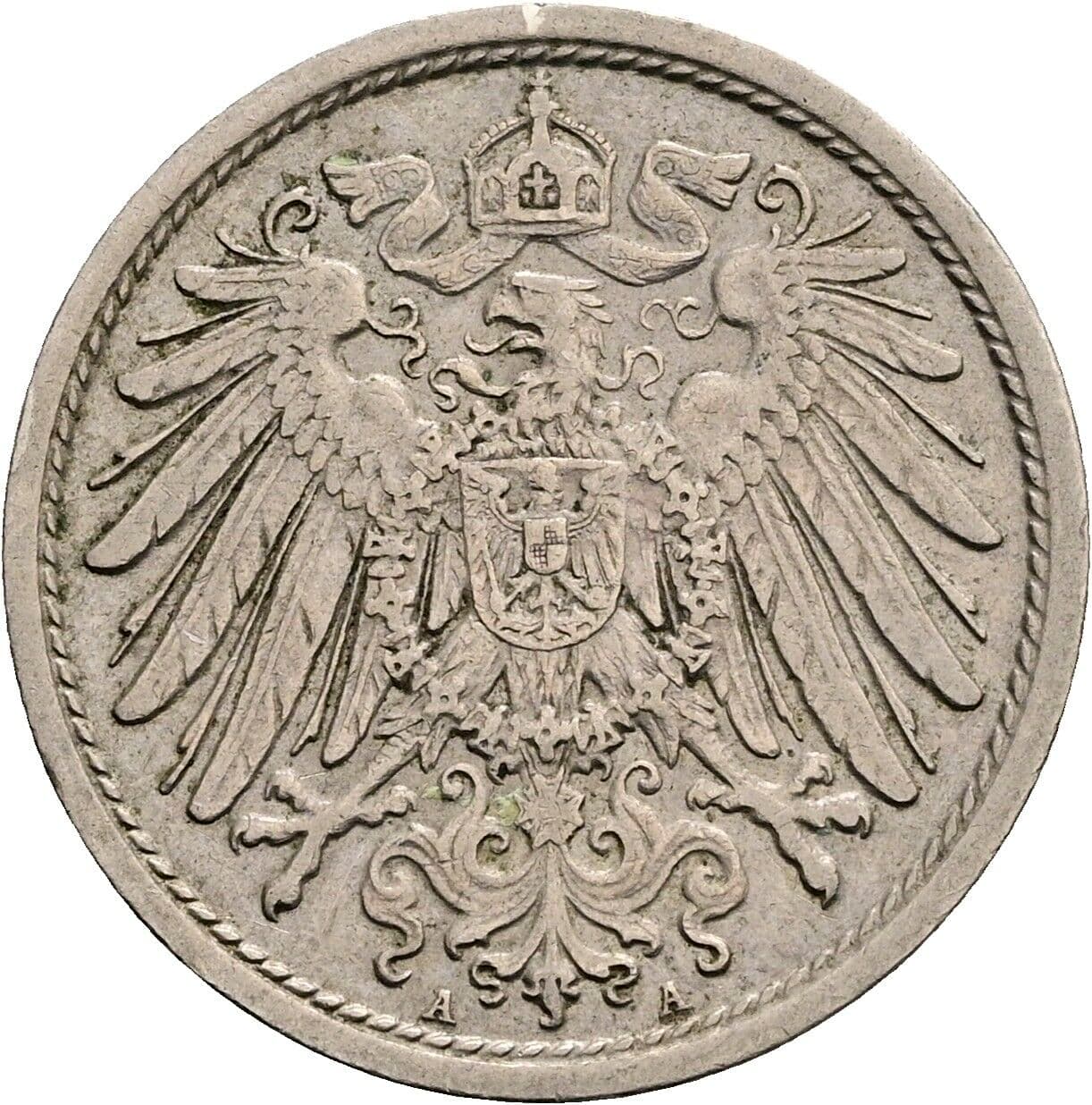 10 Pfennig 1913 A – Rückseite