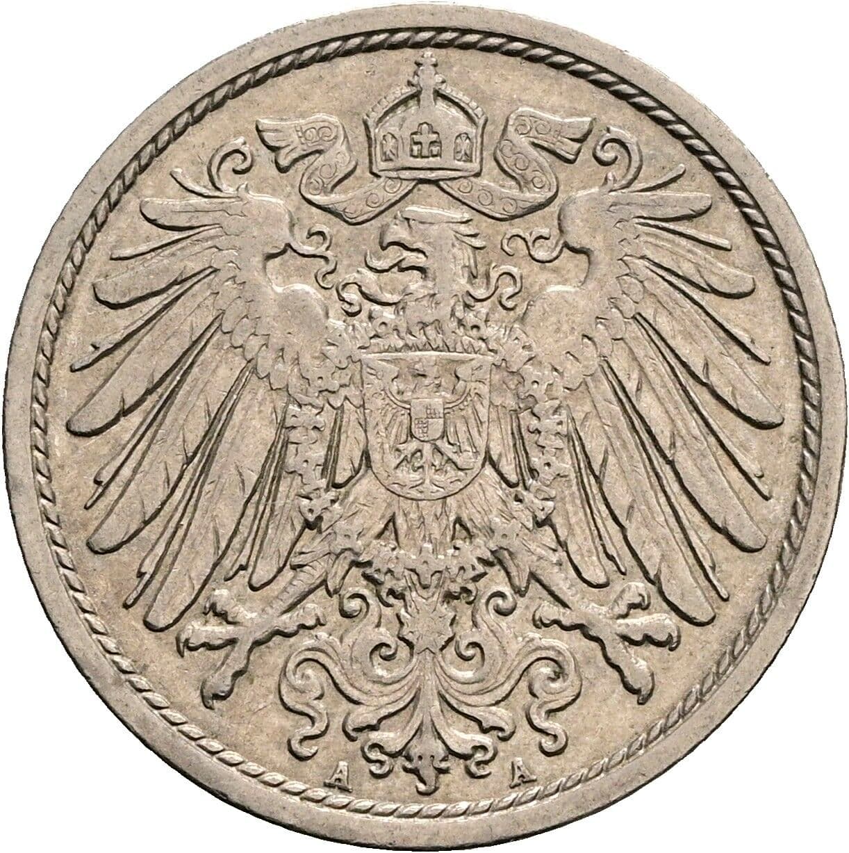 10 Pfennig 1913 A – Rückseite