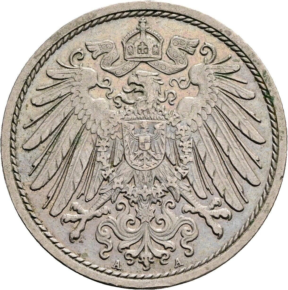 10 Pfennig 1912 A – Rückseite