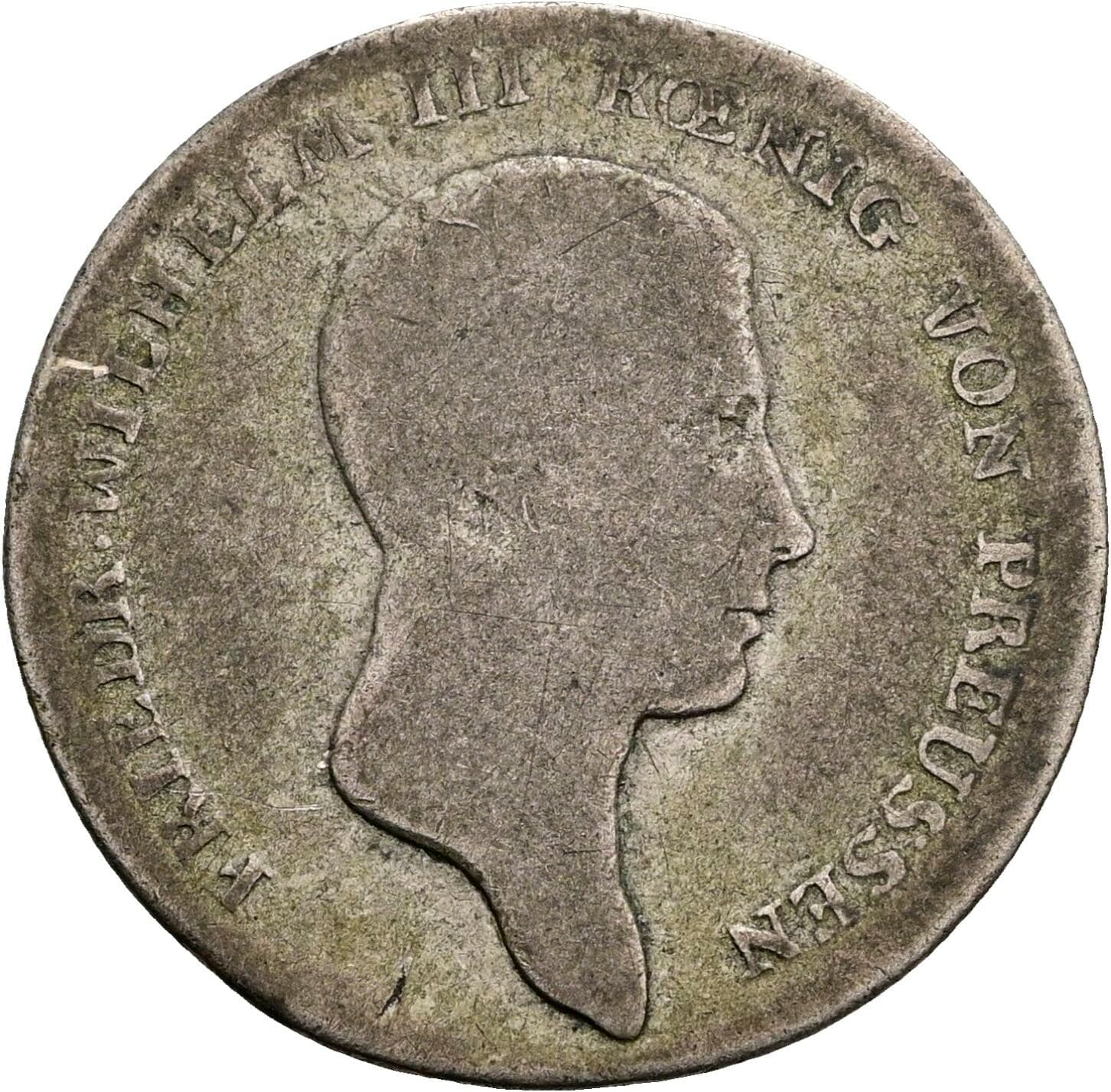 1/6 Taler Friedrich Wilhelm III. (1797-1840) 1812 A – Vorderseite