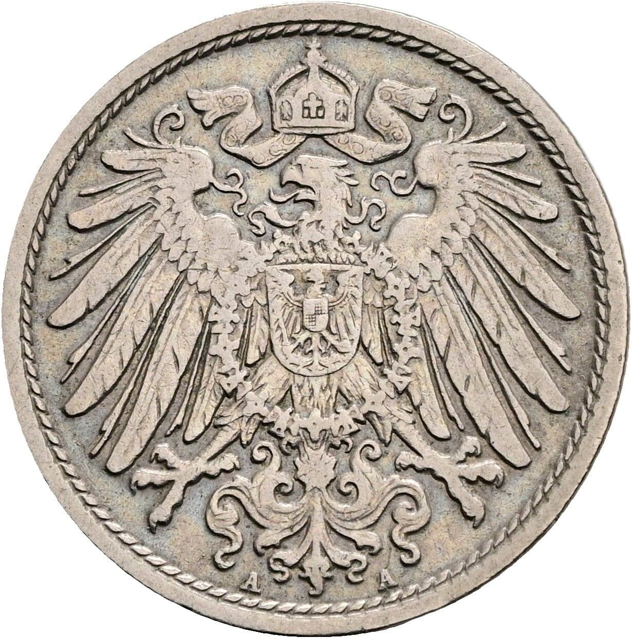 10 Pfennig 1905 A – Rückseite