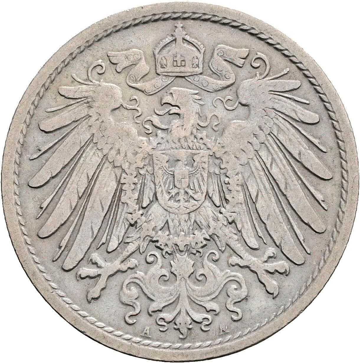 10 Pfennig 1906 A – Rückseite
