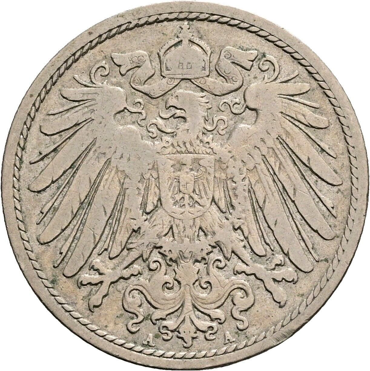 10 Pfennig 1899 A – Rückseite