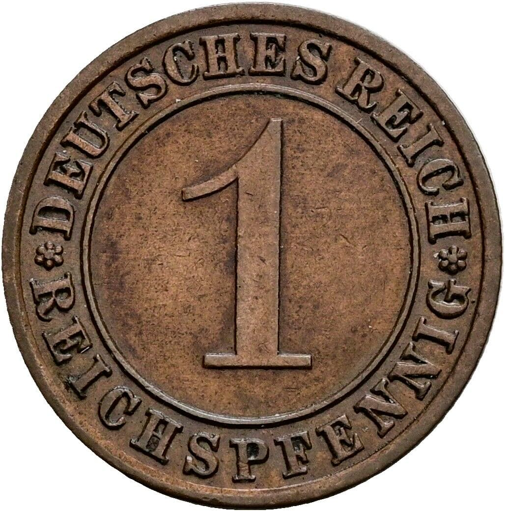 1 Reichspfennig 1933 A – Vorderseite