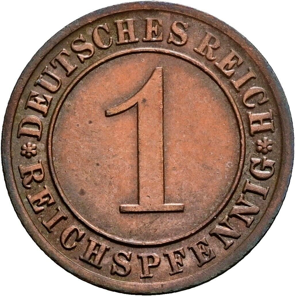 1 Reichspfennig 1933 A – Vorderseite