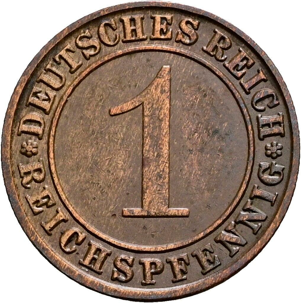 1 Reichspfennig 1935 A – Vorderseite