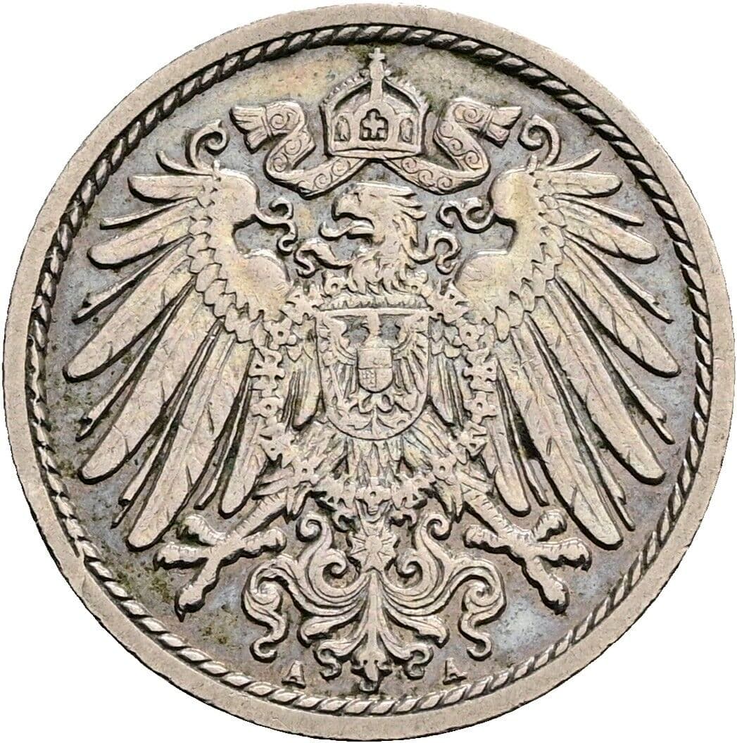 5 Pfennig 1913 A – Rückseite