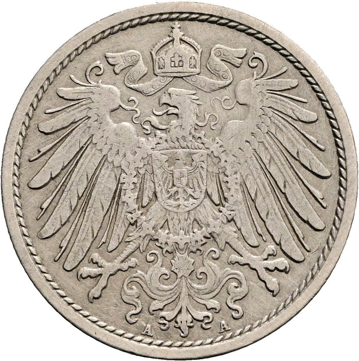 10 Pfennig 1913 A – Rückseite