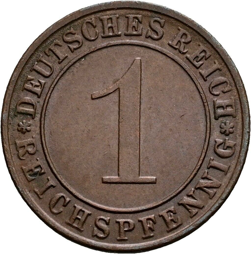 1 Reichspfennig 1935 D – Vorderseite