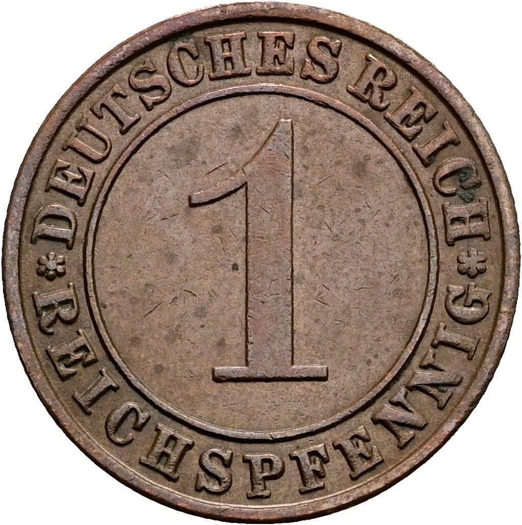 1 Reichspfennig 1935 A – Vorderseite